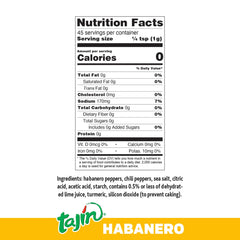 Tajin Habanero Seasoning 3-pack on display for quick flavor boosts