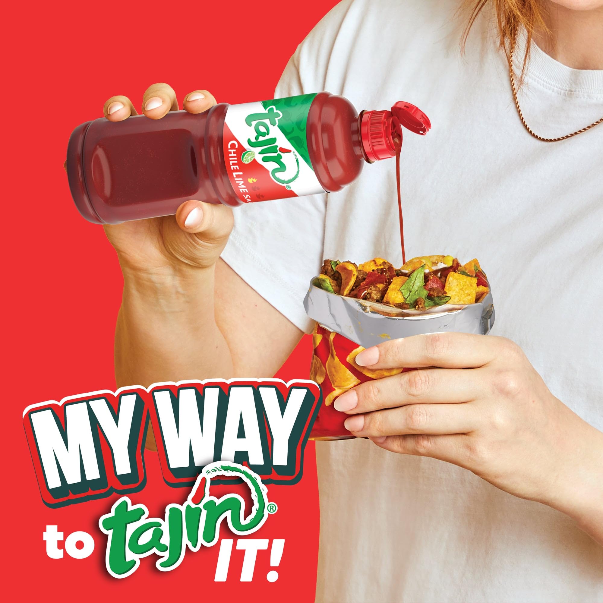 Tajín Mild Hot Sauce with fruit pairing for a bright finish.