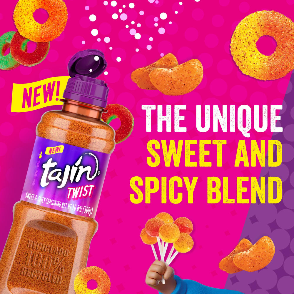 Berries with Tajín Twist for a tangy finish.