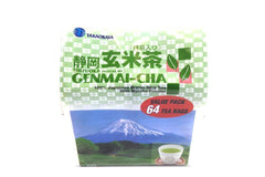 Takaokaya Shizuoka Matcha Genmai-cha pack front view, ideal for daily tea rituals.