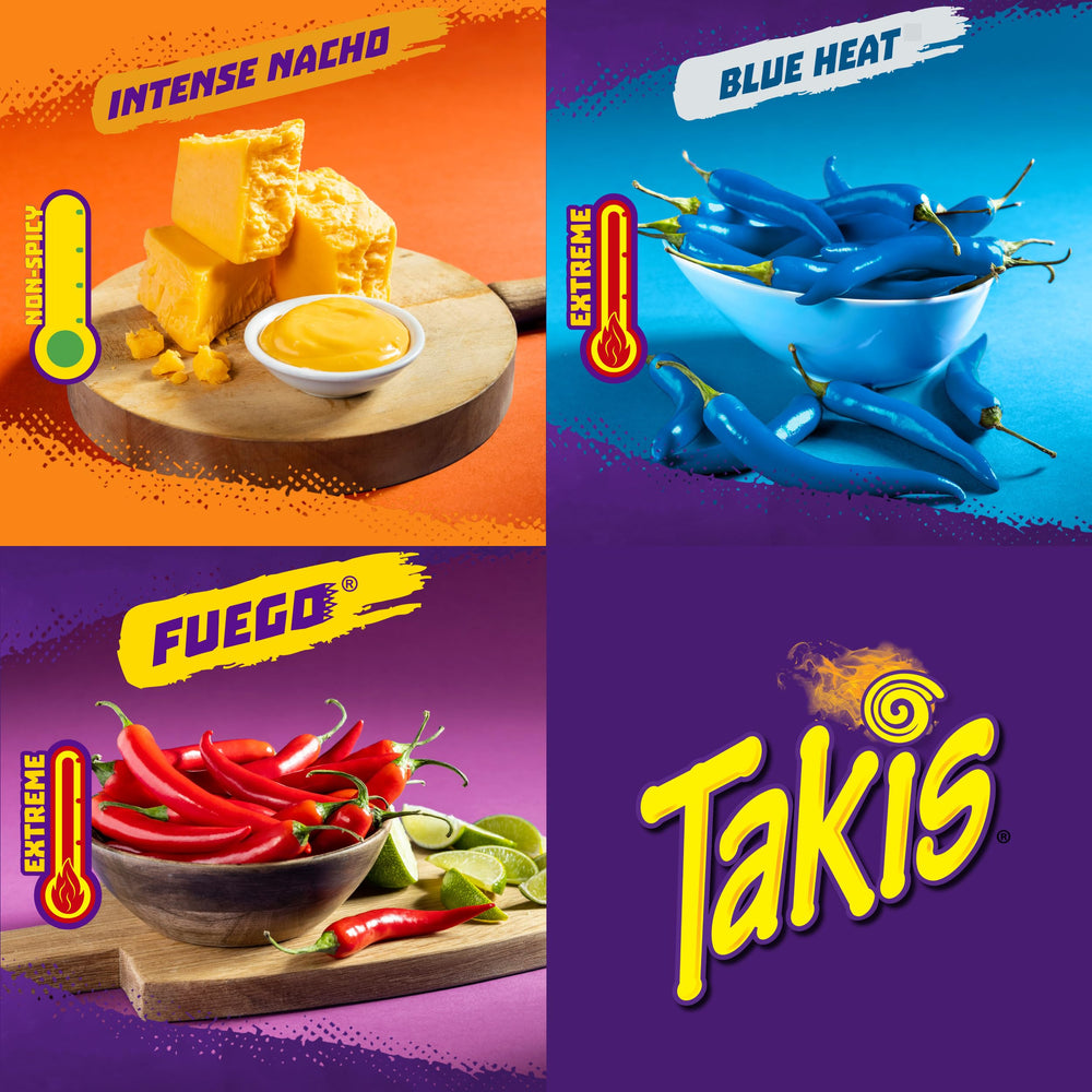 Takis Intense Nacho bags present crowd-pleasing flavors for sharing.