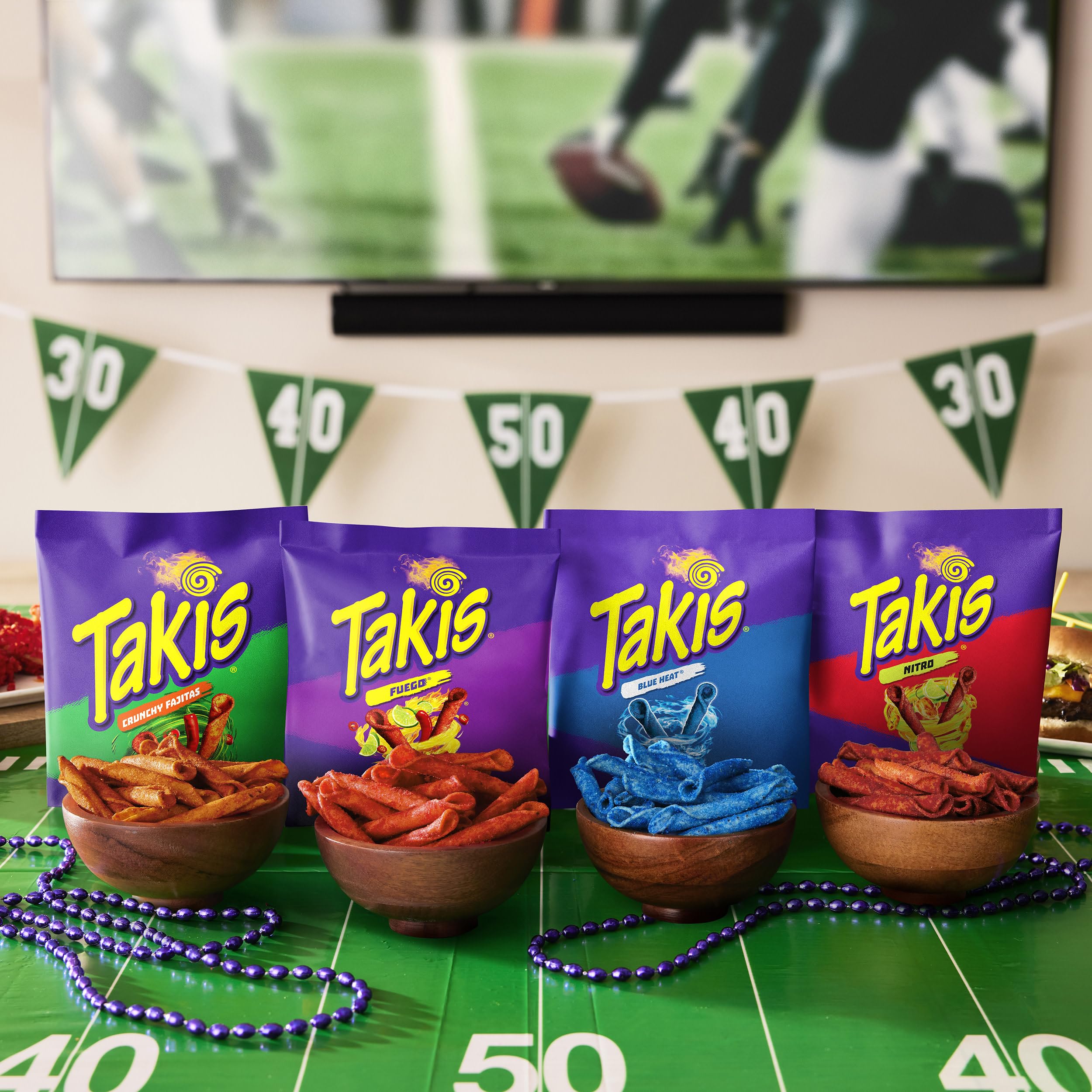 Takis Crunchy Fajitas bag featuring savory fajita notes and crunch.