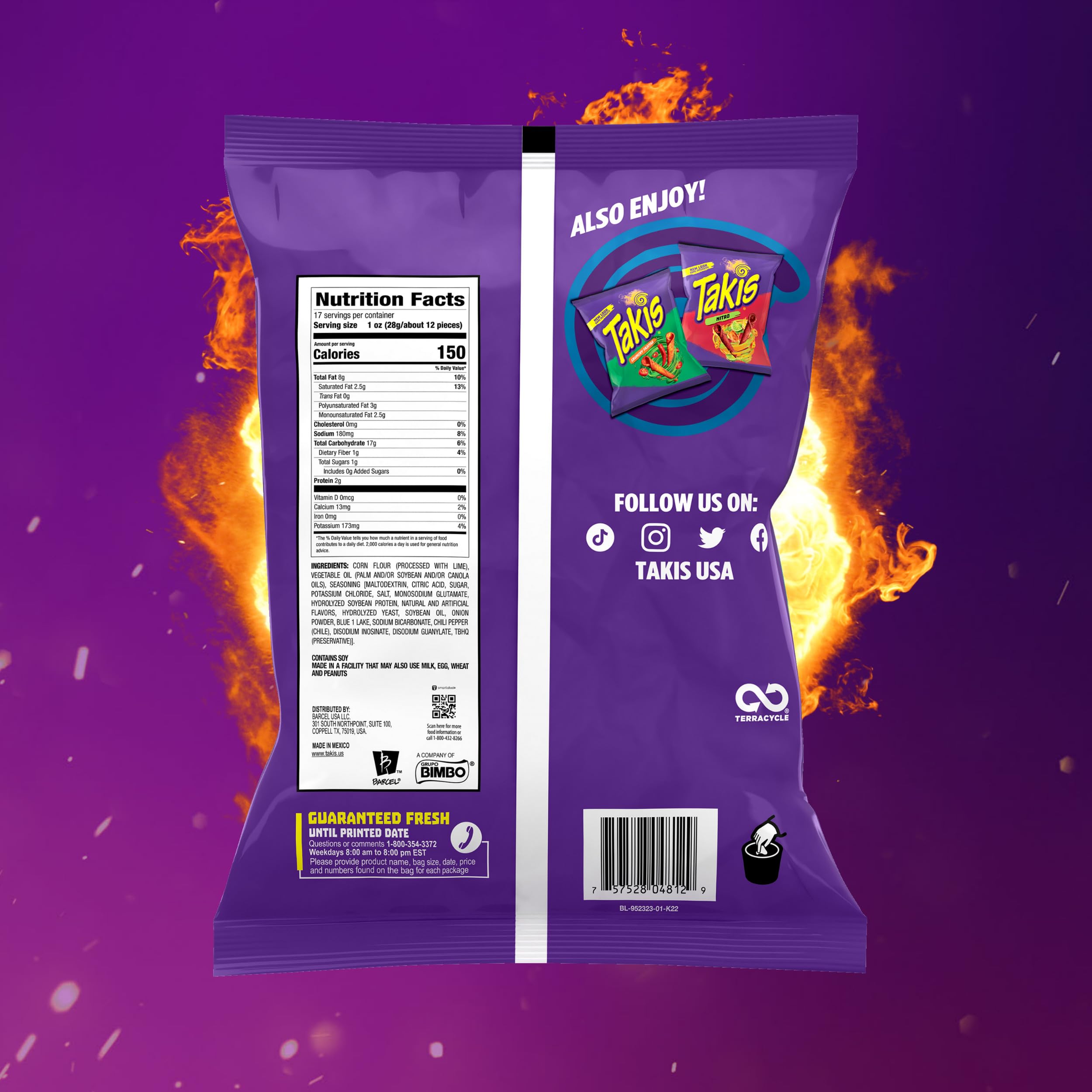 Takis Blue Heat chips closeup with intense color and crunchy texture.