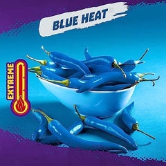 Takis Blue Heat crisps poured in bowl ready to share at gatherings and parties