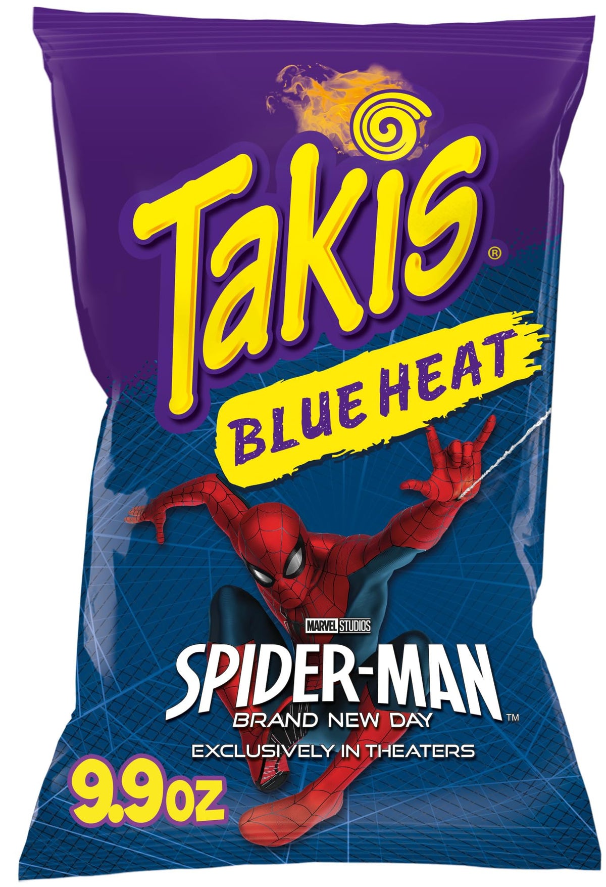 Takis Blue Heat front package showing bold branding and spicy appeal