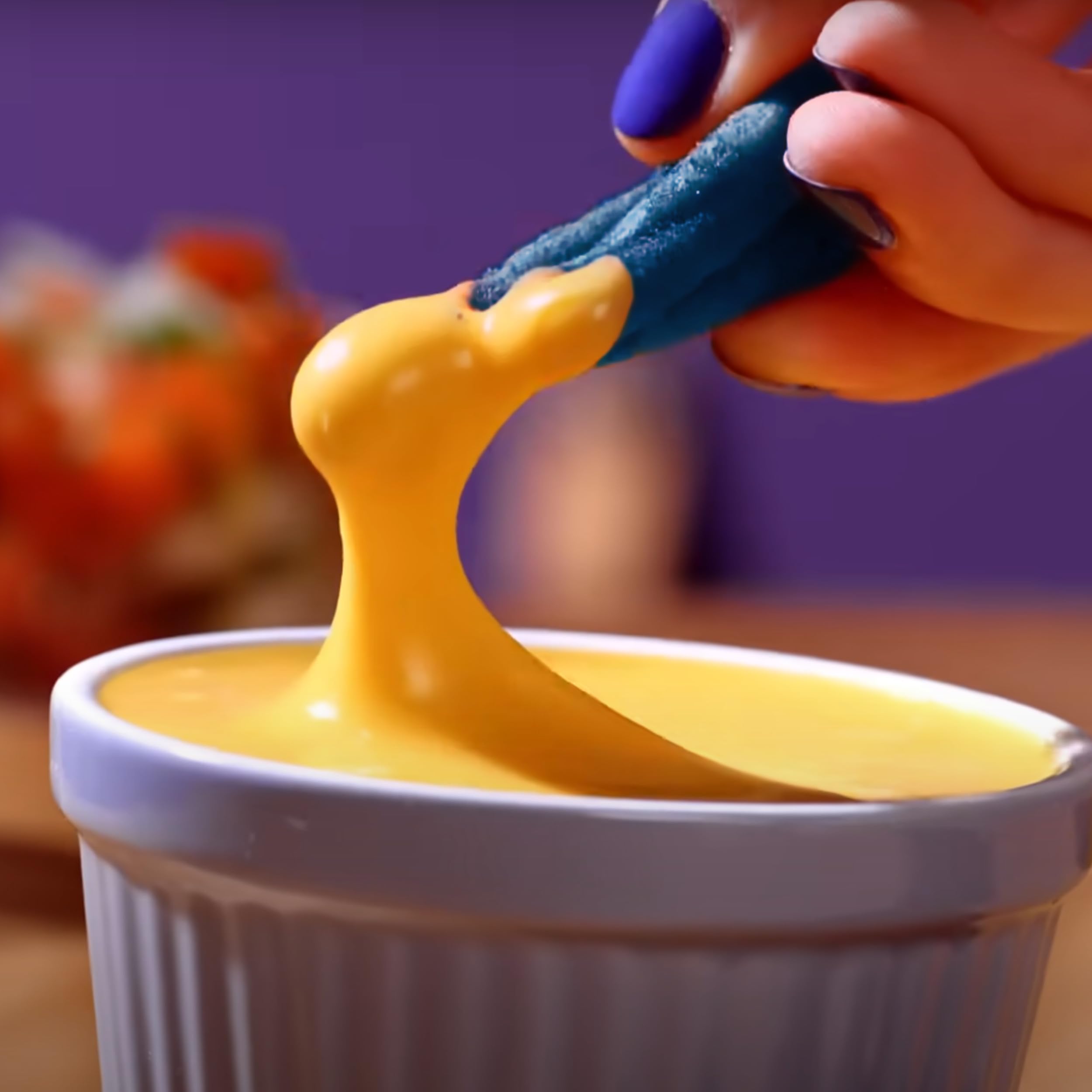 Takis Blue Heat served in a bowl at a party for easy sharing