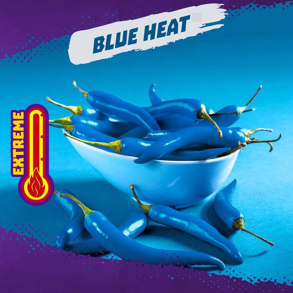 Takis Blue Heat snack plate showcasing rolled chips ideal for sharing.
