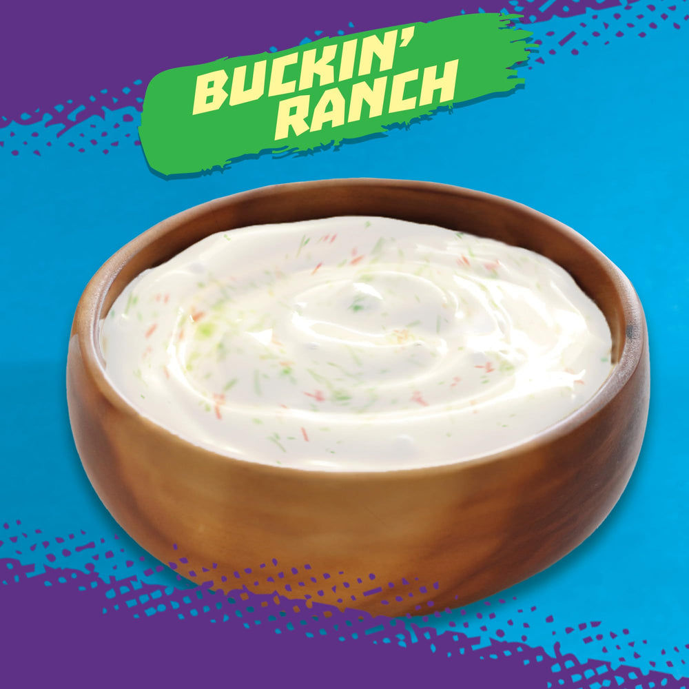 Takis Buckin' Ranch open bag poured into bowl ready for sharing at gatherings