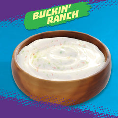 Takis seasoning texture on chips highlighting ranch coating and savory punch