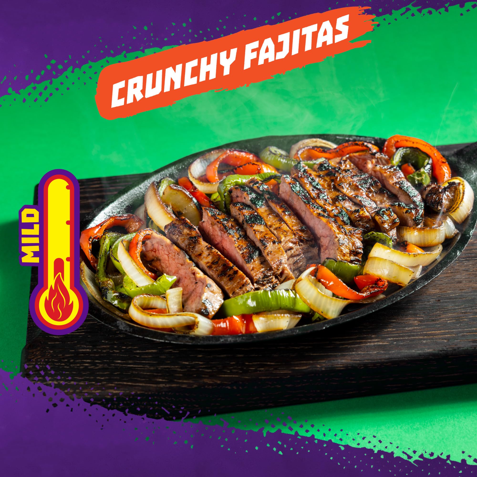 Seasoning detail on Takis chips highlighting fajita flavor and savory taste