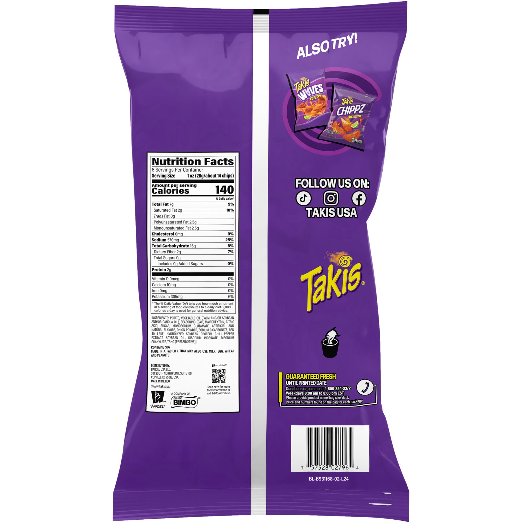 Takis Fuego close-up of chip texture highlighting crunchy kettle-cooked bite