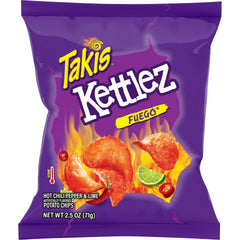 Takis Fuego Kettlez front packaging showing bold branding and spicy appeal