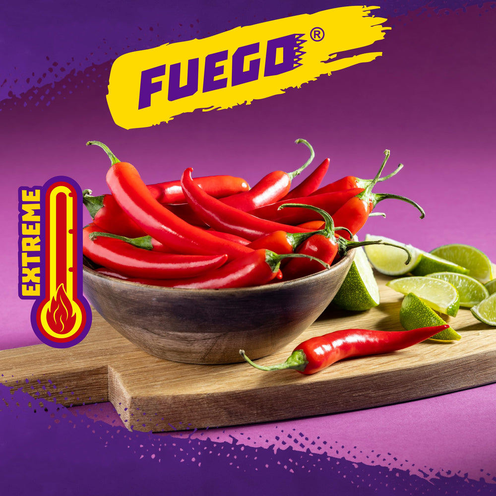 Takis Fuego bite-size snacks on the go for quick fiery cravings.