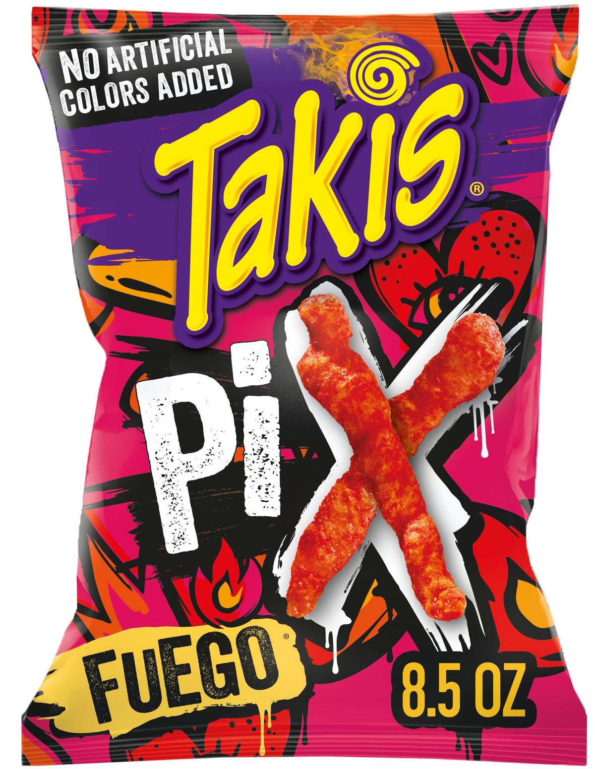 Takis Fuego Pix front packaging showing vibrant branding and heat appeal