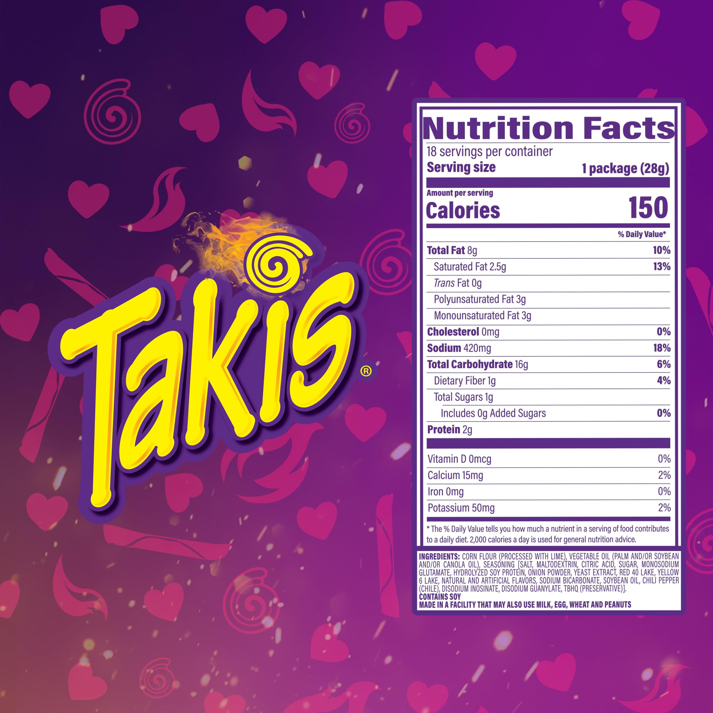 Takis Fuego rolled tortilla chips closeup highlighting crunchy rolled shape and spice.