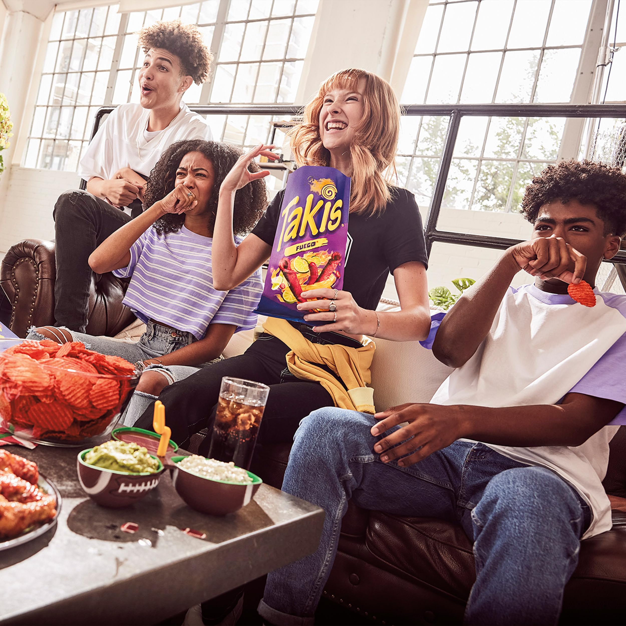 Takis Fuego serving bowl ready for a bold party
