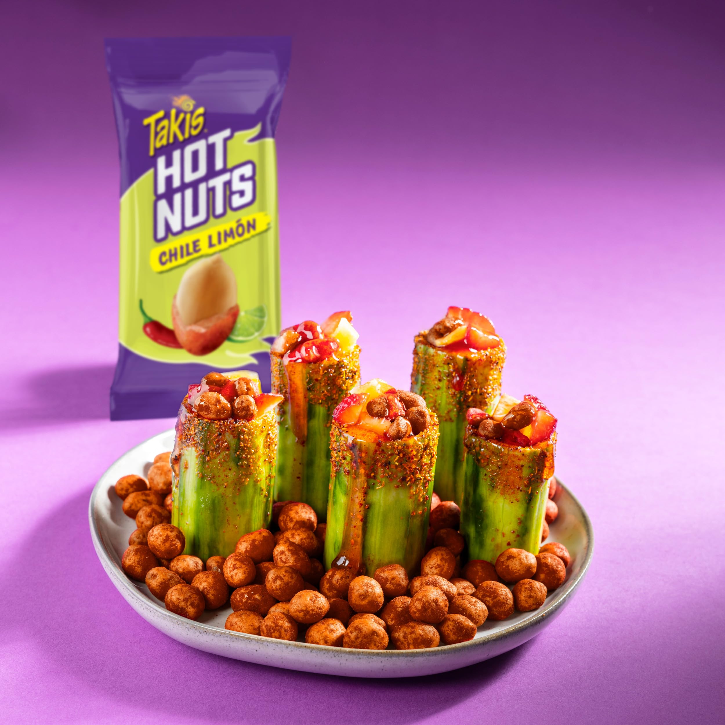 Takis Flare Hot Nuts back-to-school snack in backpack.