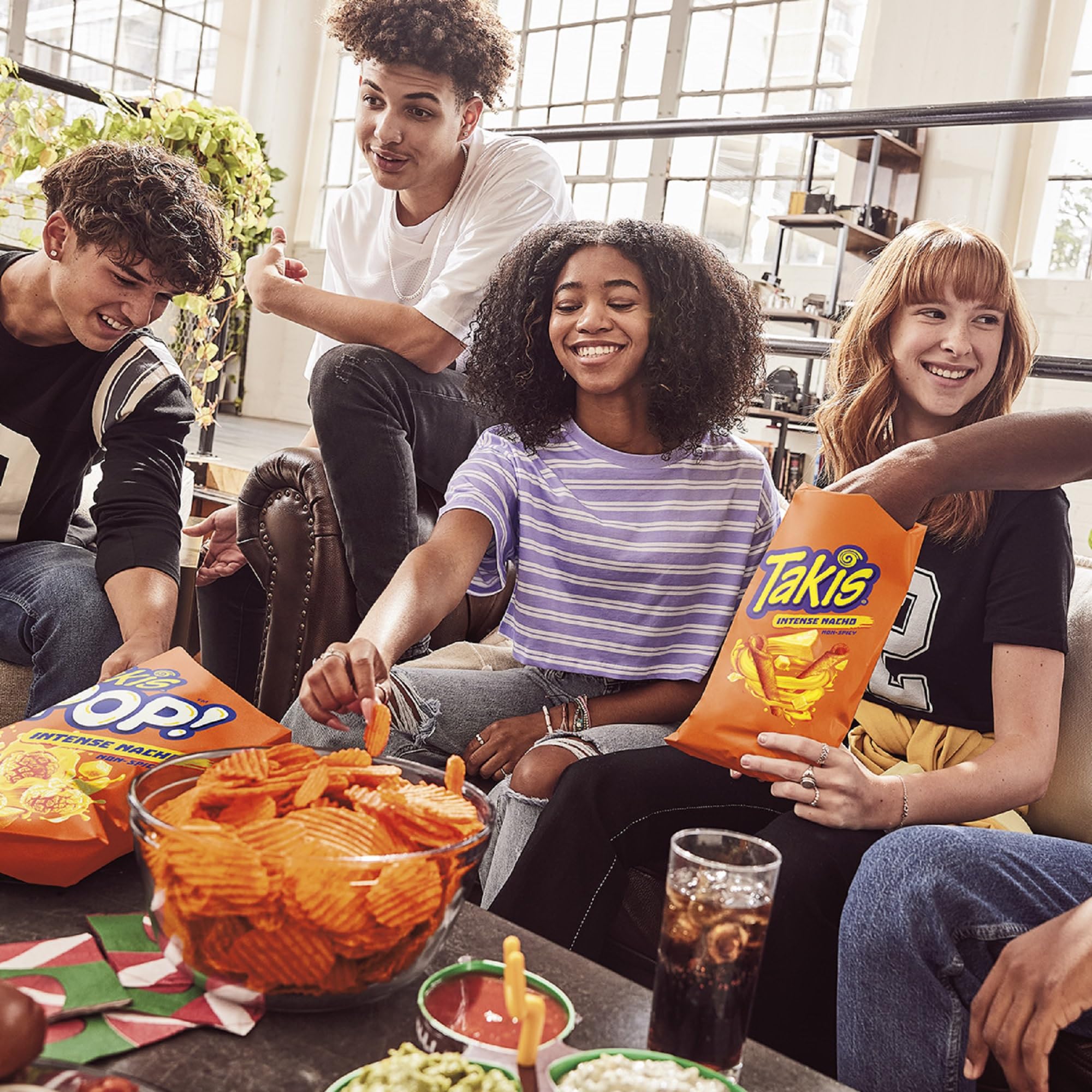 Takis Intense Nacho party table scene invites bold, crowd-pleasing flavor.