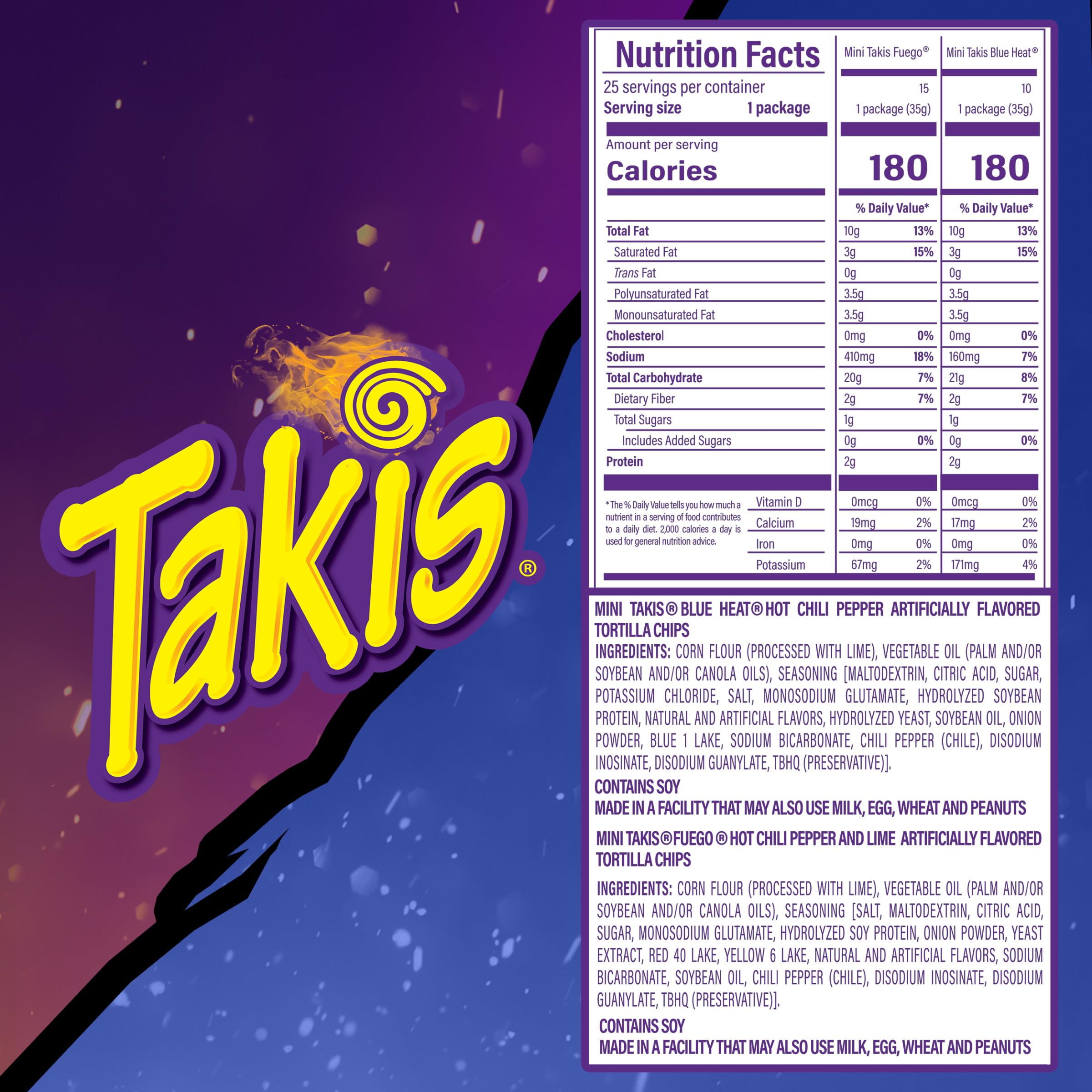 Takis Mini Intense Nacho bag conveys heat with tangy notes
