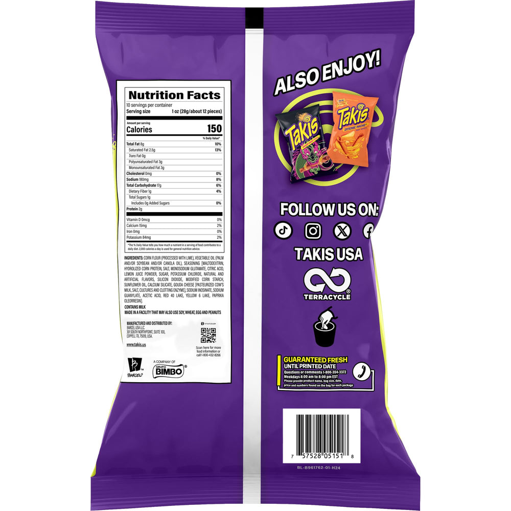 Takis rolled chip close-up showing crunchy texture and intense seasoning benefit