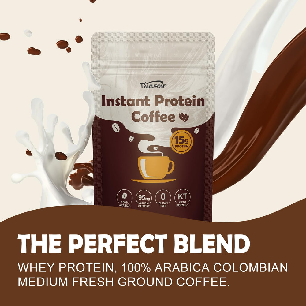 Talcufon Arabica coffee brew emphasizes flash-frozen freshness.