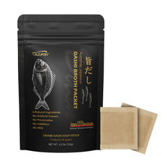 Talcufon Dashi stock packets on shelf for quick, rich umami broth.