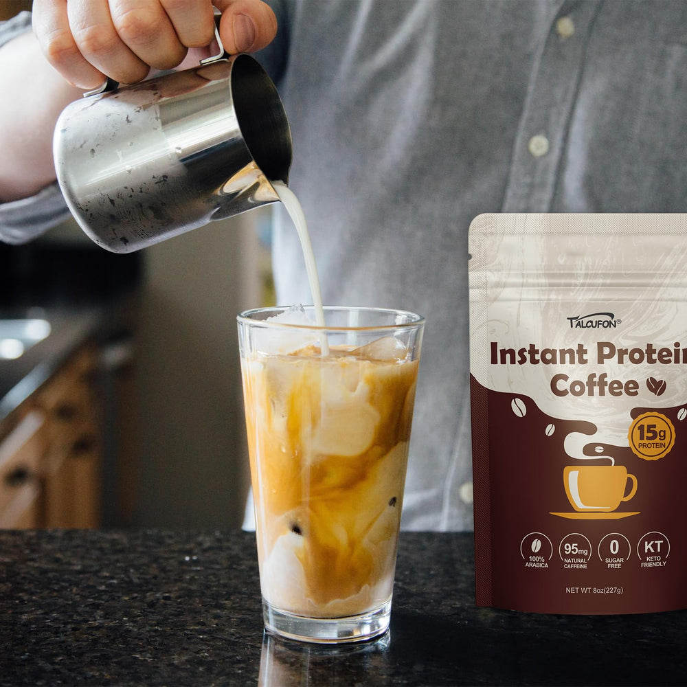 Talcufon Iced coffee assembly offers a versatile cold drink option.