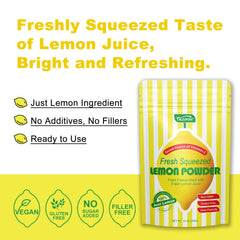 TALCUFON lemon powder dried flakes capture bold lemon sweetness in desserts.