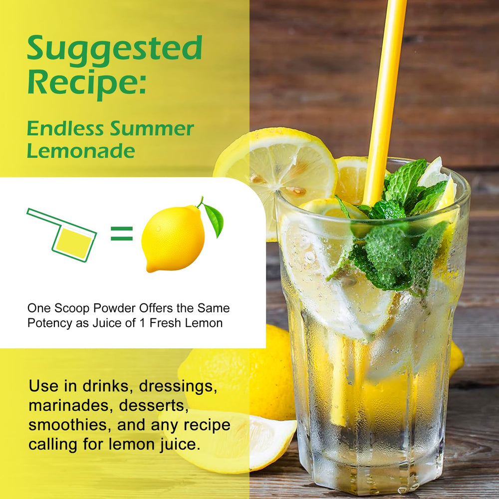 TALCUFON lemon powder pour over dessert adds bright tang and aroma.