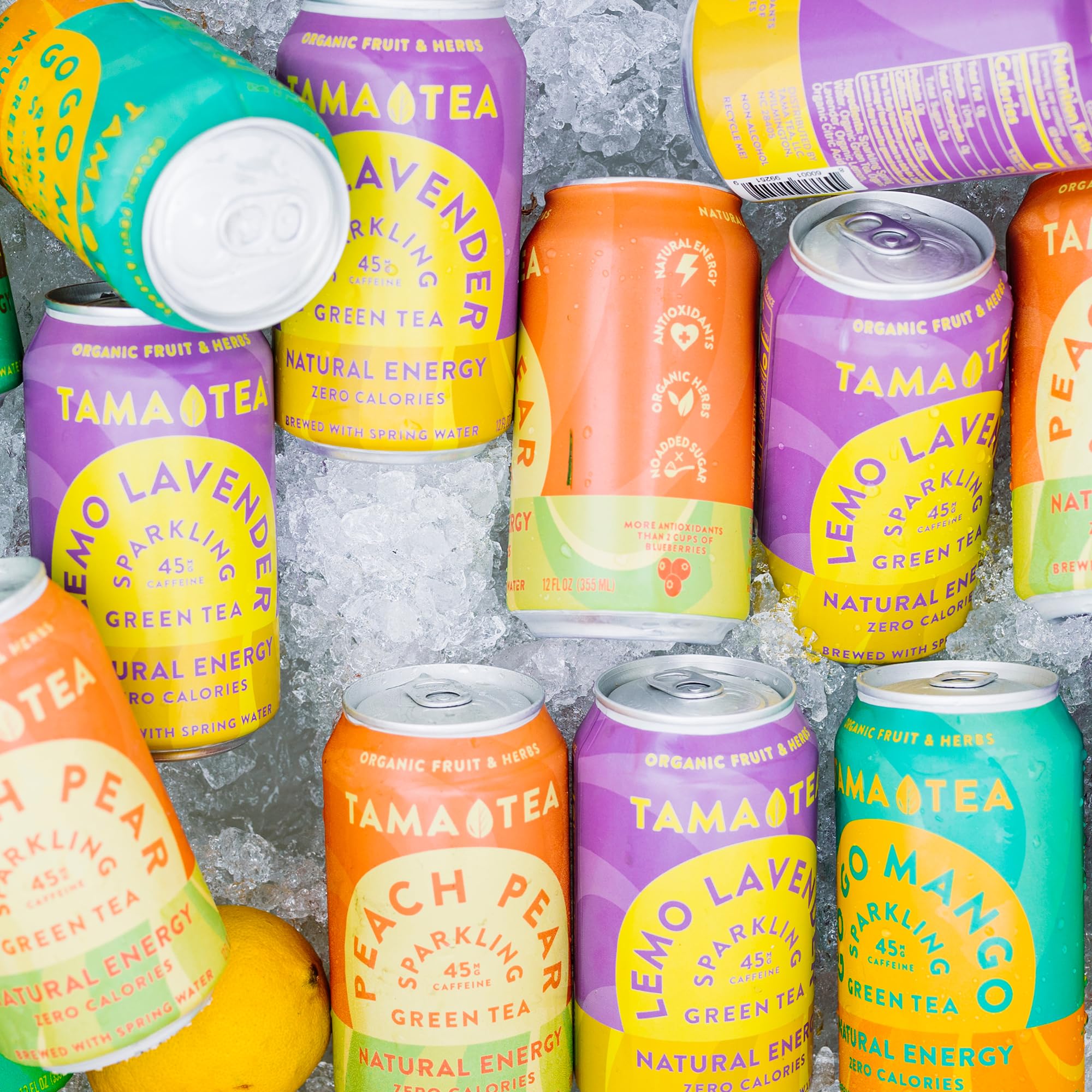 Tama Tea 120mg caffeine unsweetened energy can