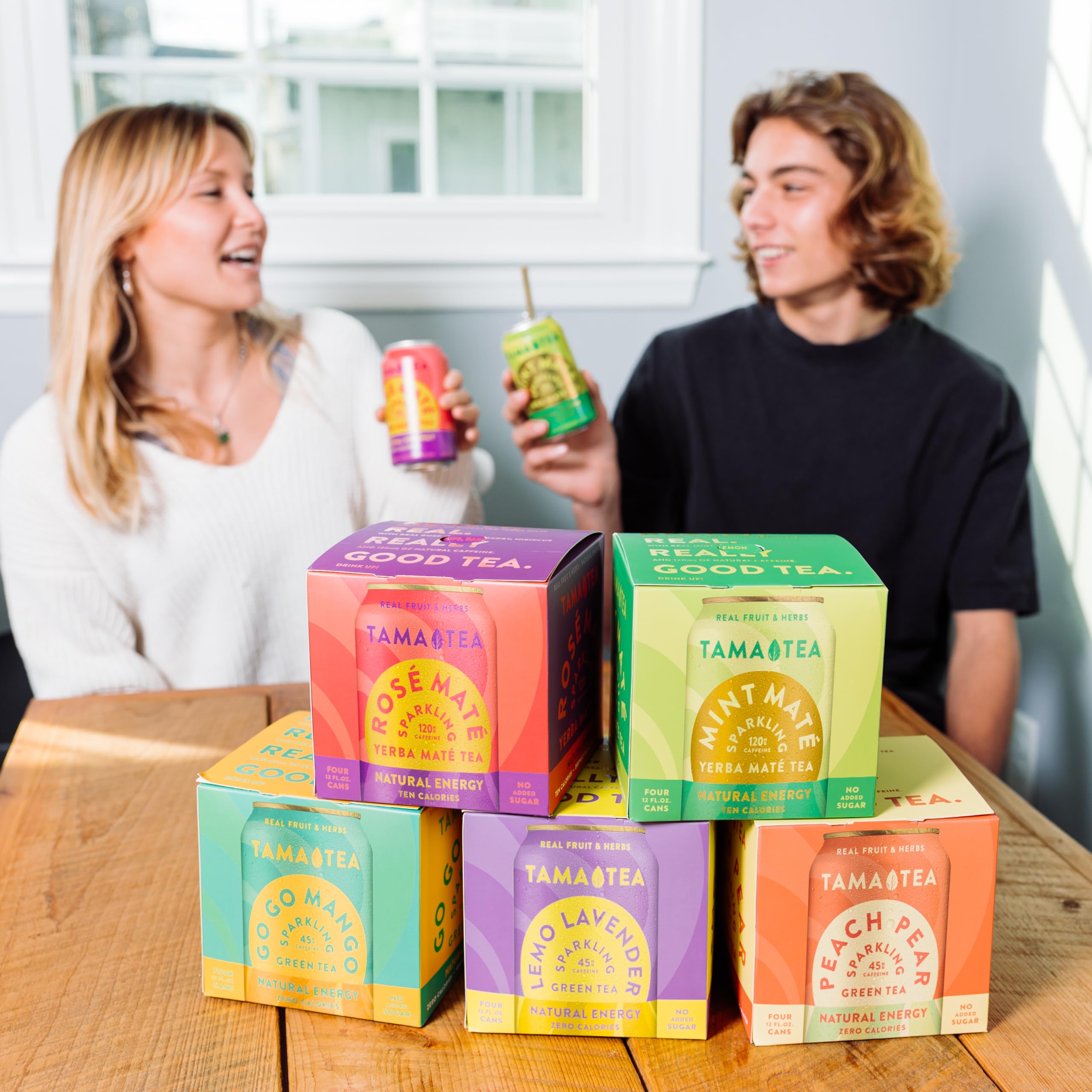 Tama Tea organic green tea ingredients showcase natural caffeine energy