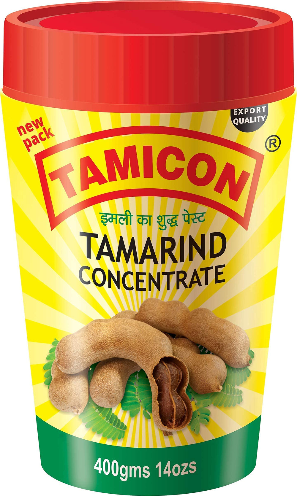 Tamicon Tamarind Concentrate bottle on a kitchen counter ready to flavor curries.