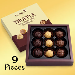 TAMMZEE caramelized white chocolate caffe-latte cream truffle with a creamy finish
