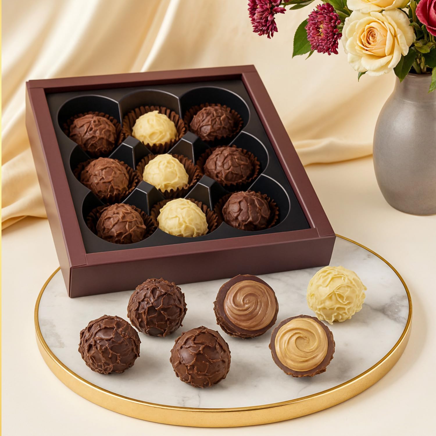 TAMMZEE gourmet nine-piece assortment offering varied flavors for tasting moments