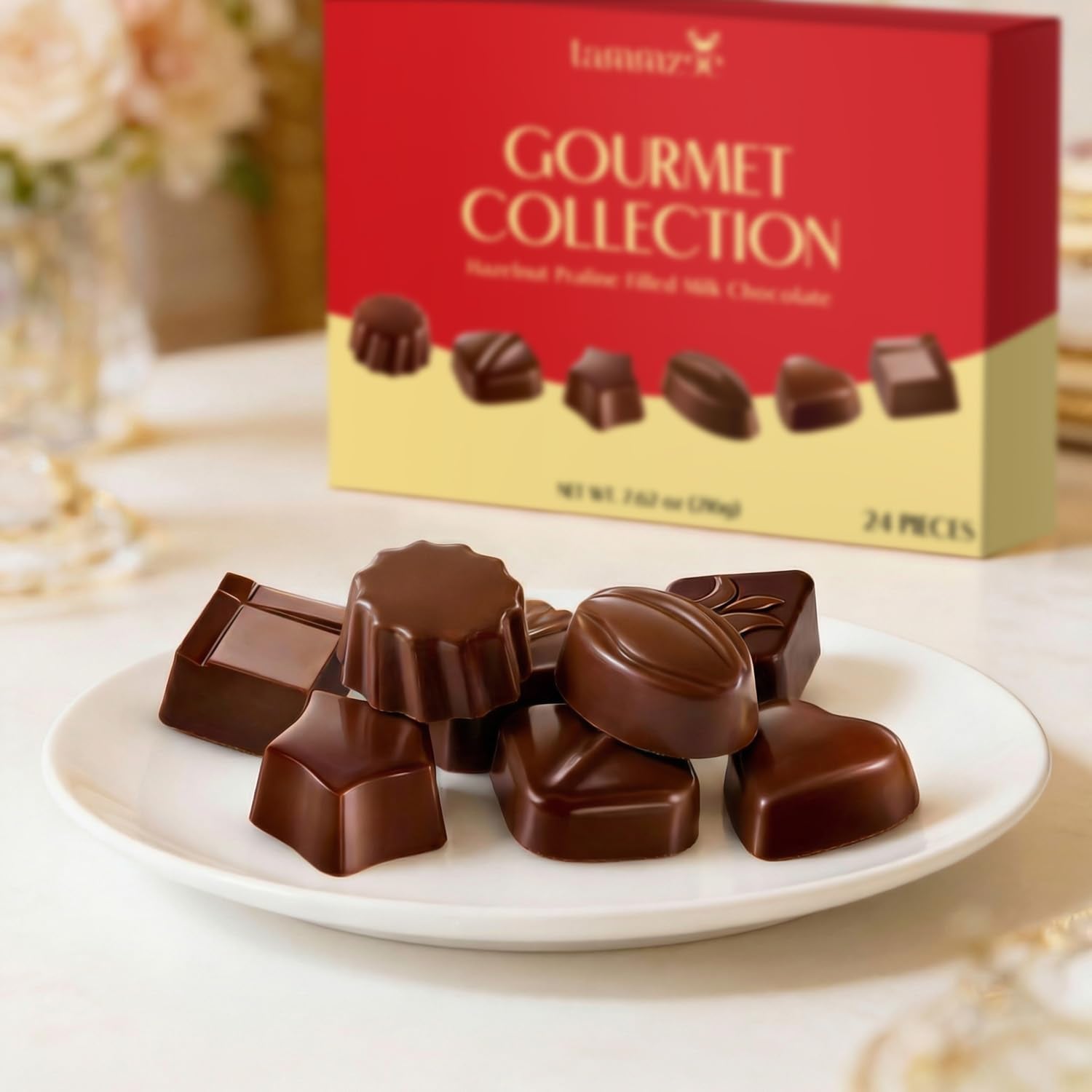 Tammzee smooth milk chocolate melts in mouth for a refined moment.