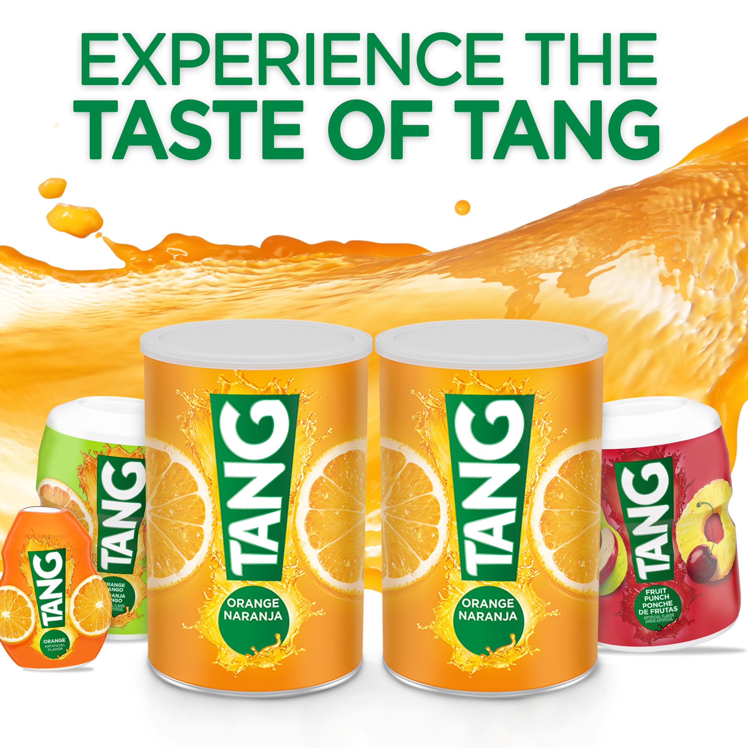 Tang family enjoying orange drinks in a shared pitcher.