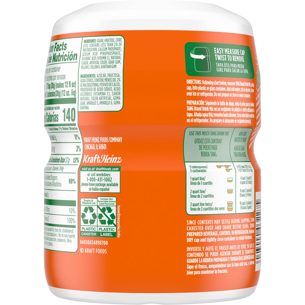 Tang orange drink mix family-friendly setup for drinks