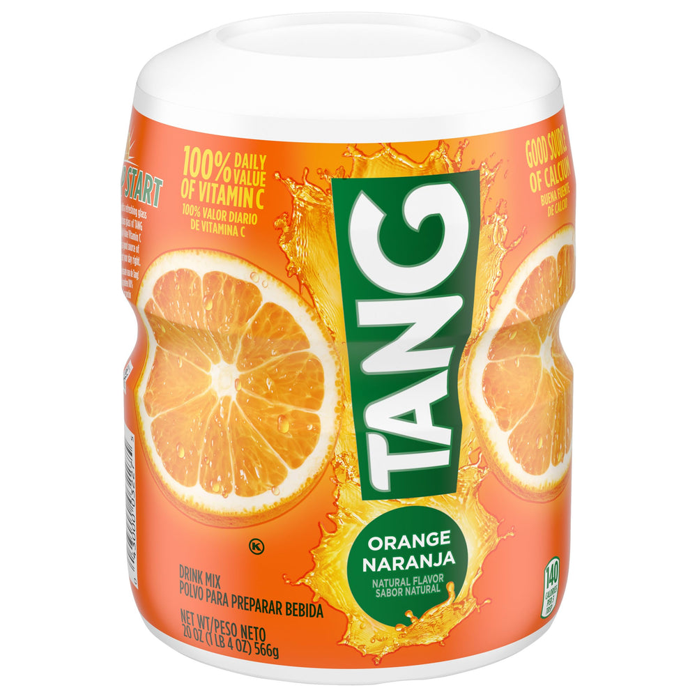 Tang orange drink mix yields six quarts when prepared