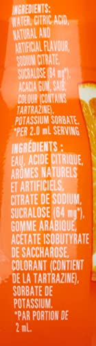 Tang orange liquid drink kit highlights 24 servings per bottle