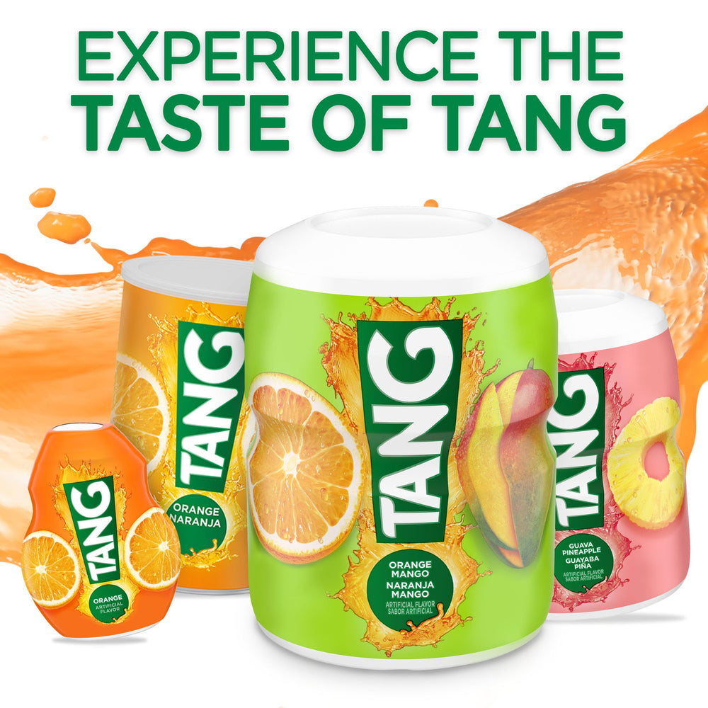 Family enjoys Tang Orange Mango at breakfast.