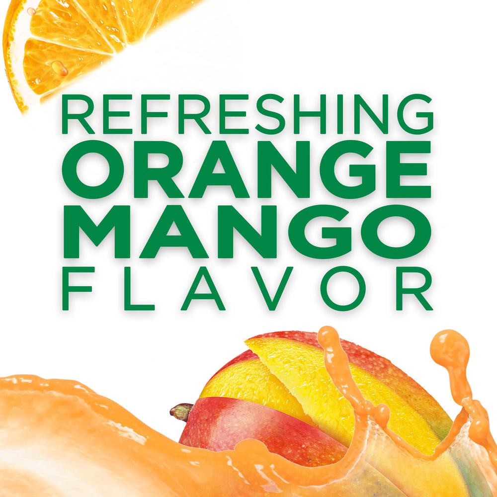 Illustration of the quick-start guide for Tang Orange Mango preparation.