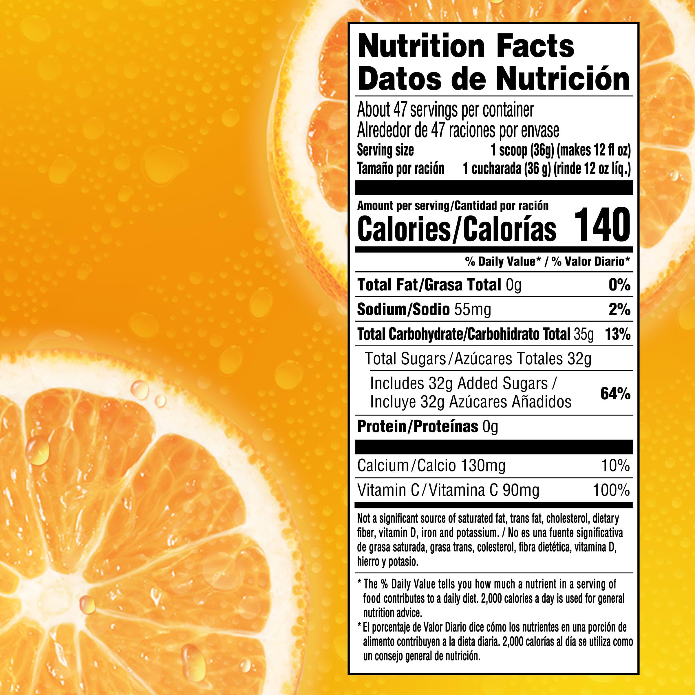 Tang resealable canister closeup highlighting freshness and portability.