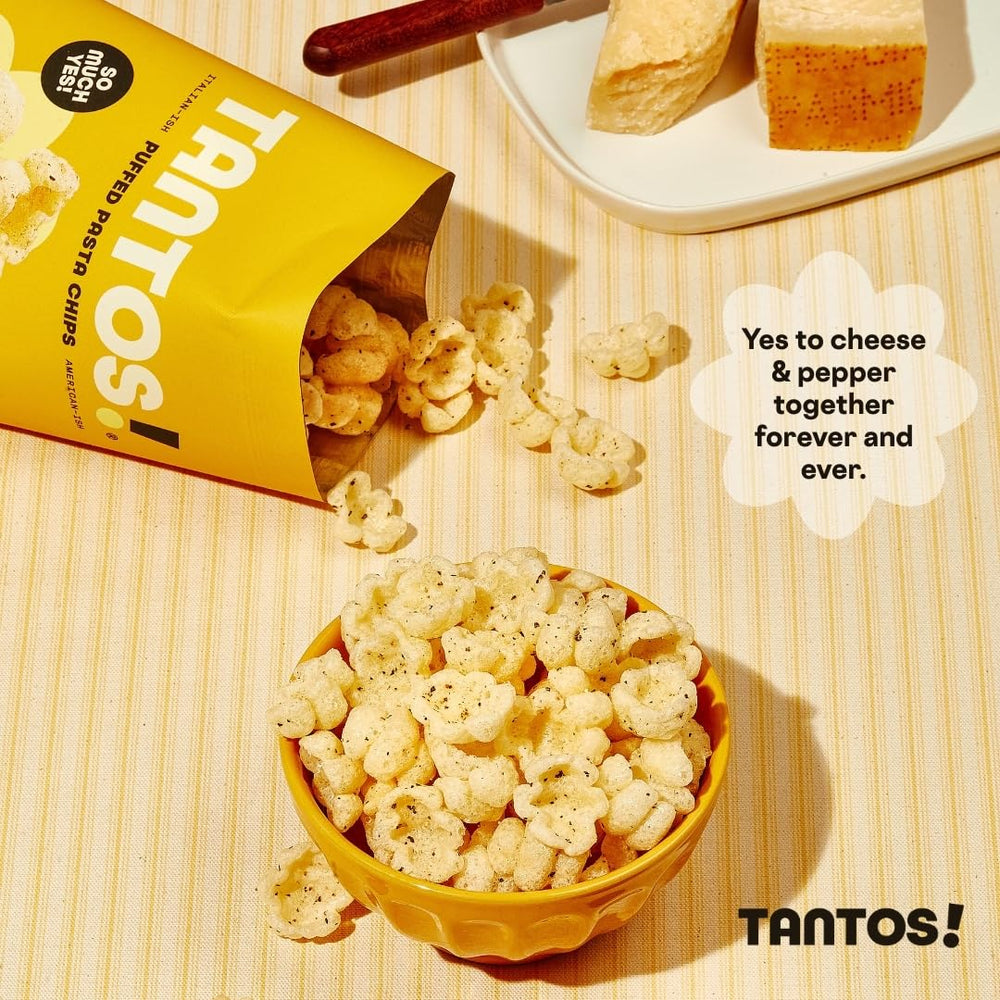 Tantos Italian flavors Cacio e Pepe presented for quick flavor boosts.