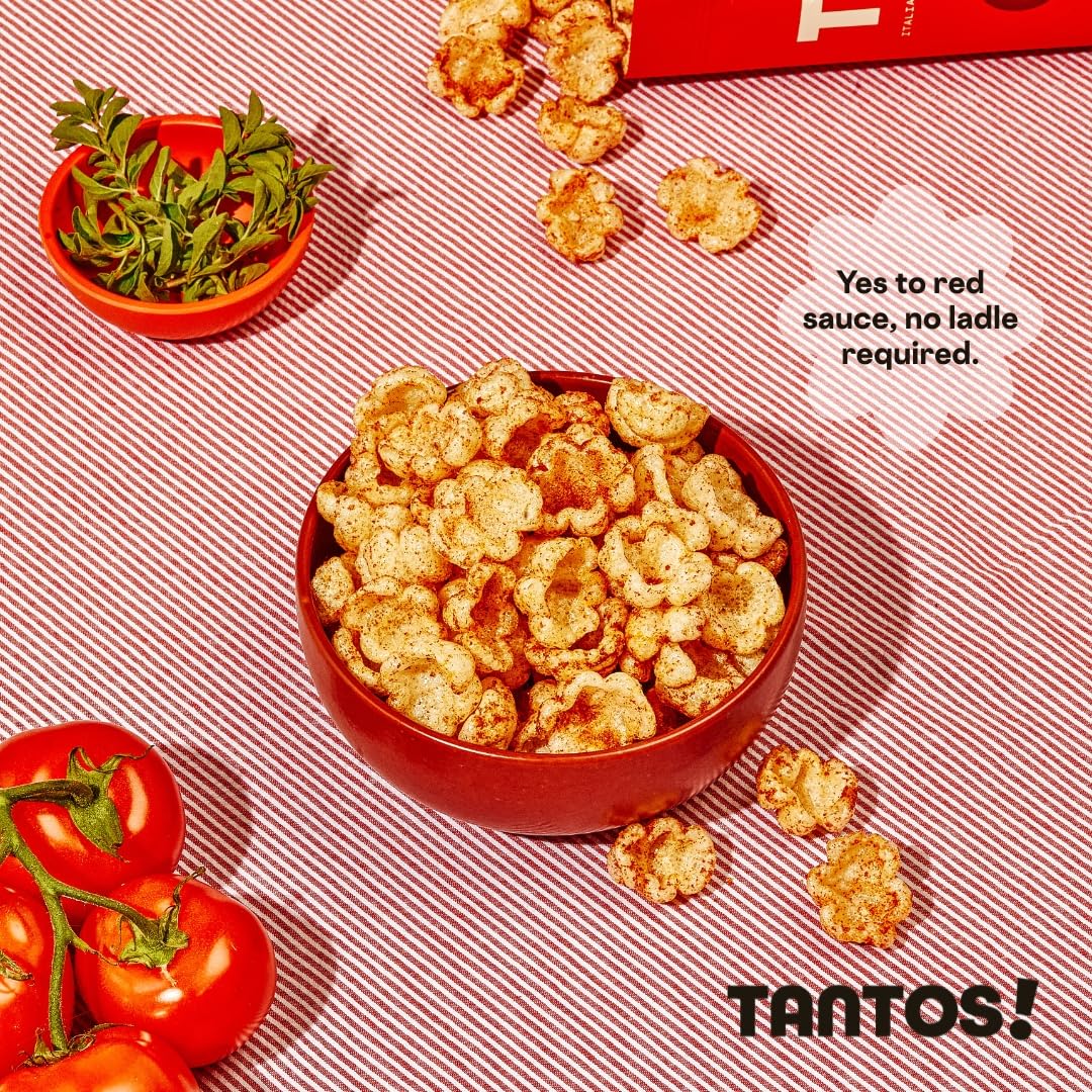 Tantos chips arranged for a snack platter, inviting a flavorful break.