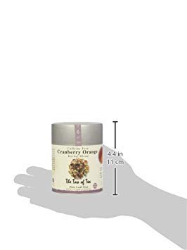 The Tao of Tea Cranberry Orange tea bag closeup, ideal for quick iced tea.