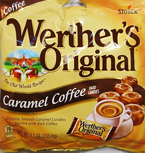 TAOindustry Werther's Original caramel coffee hard candies pack front, ideal for gifting.