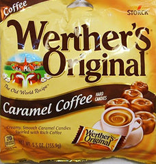 TAOindustry Werther's Original caramel coffee hard candies pack front, ideal for gifting.