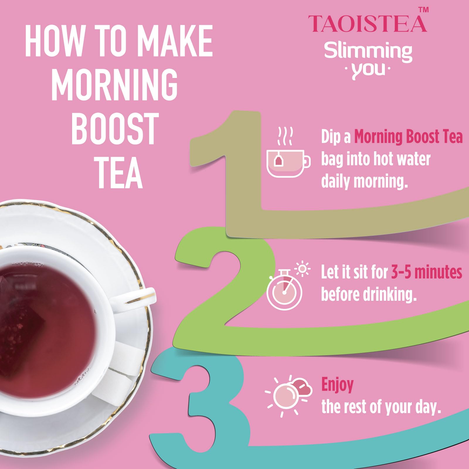 TAOISTEA active lifestyle scene with tea accompanying workouts
