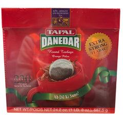 Tapal Danedar tea bags 220ct packaging highlights value and convenience.