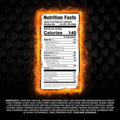 Dragon Fire rolled-chip detail emphasizes crunch and spice.